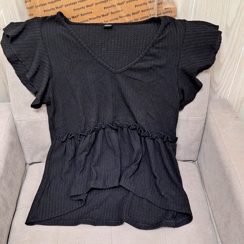Shein size Large black top